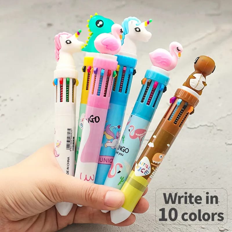 6 Pcs Line Shaped Colorful Stamp Markers