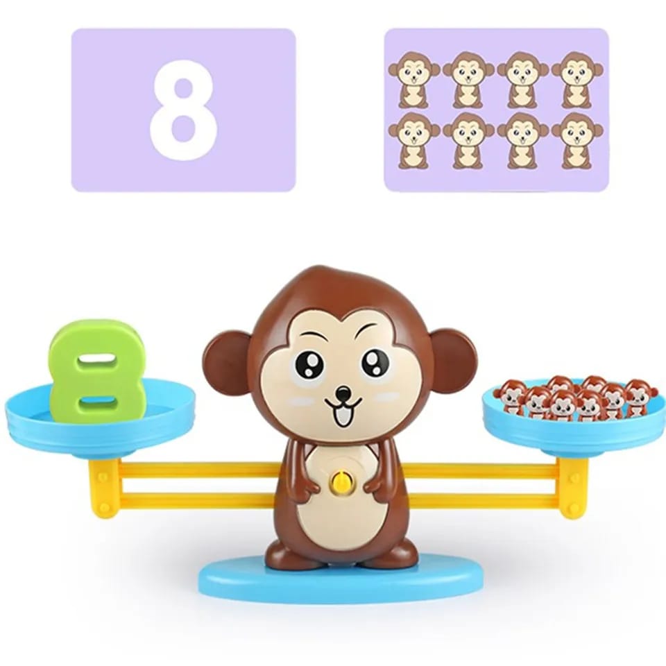 Educational Math Digital Monkey Balance