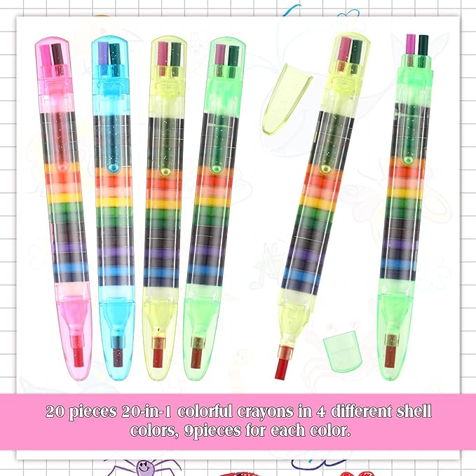 MINI CRAYON PEN 20 CLR