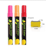 Liquid Chalk Erasable Markers (Fluorescent Pack of 8)