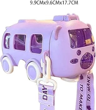 Cartoon Kids Bus Water Bottle