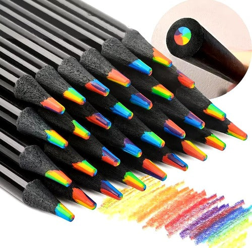 RAINBOW COLOUR PENCIL (Pack Of 6)